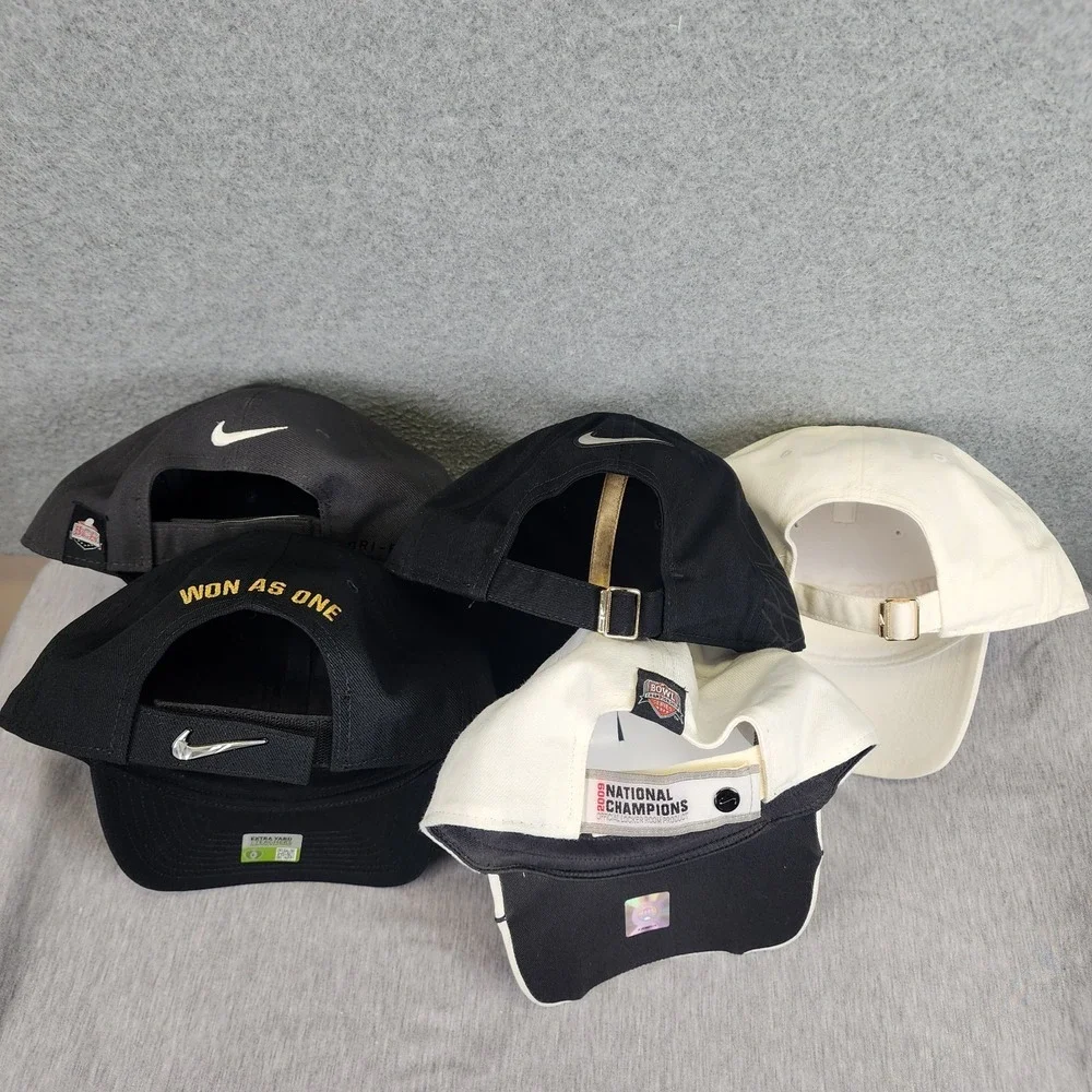 Lot Of 5 New NIKE Alabama Crimson Tide National Champions Hats 09,11,15,17,20